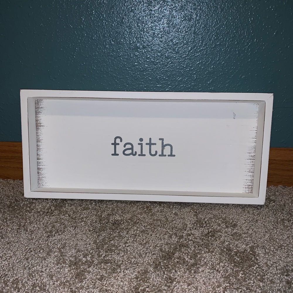 “Faith” home decor
